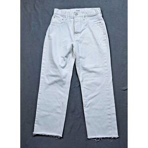 MOUSSY VINTAGE Jeans Women's Size 26 Fits 28 Ankle Raw Hem Button Fly Made Japan